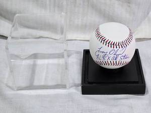 lot 30 image: Tony Oliva Autographed 2014 MLB All-Star Game Baseball with Display Case
