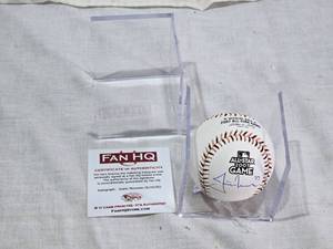 lot 31 image: Justin Morneau Autographed 2007 MLB All-Star Game Baseball with Certificate of Authenticity