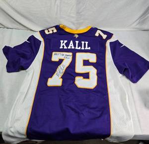 lot 45 image: Matt The Hammer Kalil Minnesota Vikings Autographed Jersey