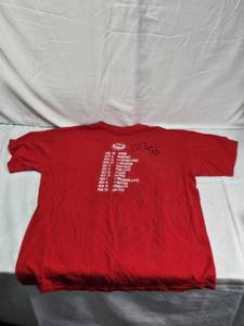 lot 46 image: Ron Dayne Signed Wisconsin Football 2008 Camp Randall Stadium T-Shirt