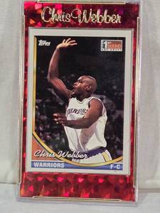 lot 95 image: Chris Webber Rookie 1994 Topps #224 - Golden State Warriors Basketball Card