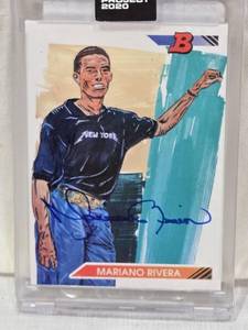 lot 98 image: Mariano Rivera 1992 Bowman Project 2020 #302 - New York Yankees Baseball Card