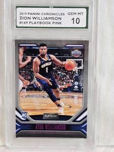 lot 117 image: Zion Williamson Rookie 2019 Panini Chronicles #169 SPA Graded Gem MT 10 - New Orleans Pelicans Basketball Card
