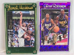 lot 160 image: Lot of 2 Basketball Cards Featuring Jamal Mashburn Upper Deck 1994 and Glenn Robinson Flair 94-95