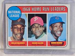 lot 173 image: 1968 National League Home Run Leders Willie McCovey, Rich Allen, Ernie Banks