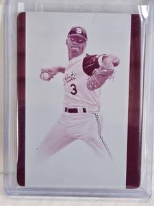 lot 178 image: Russell Wilson 2015 Panini National Treasures Printing Plate #89 - NC State Wolfpack Baseball Card