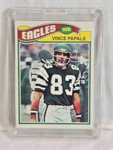 lot 185 image: Vince Papale 1977 Topps #397 - Philadelphia Eagles Vintage Football Card