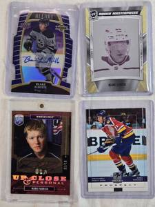lot 190 image: Lot of Hockey Cards Featuring Blake Lizotte Rookie Auto and Mark Parrish Rookie Auto