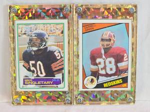 lot 197 image: Lot of 2 Football Cards Featuring Mike Singletary and Darrell Green