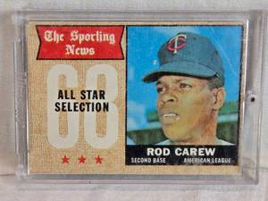 lot 212 image: Rod Carew 1968 Topps #363 - Minnesota Twins Vintage Baseball Card