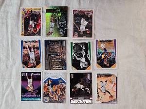 lot 216 image: Lot of 11 Basketball Cards Featuring LeBron James, Michael Jordan, Stephen Curry, and Kevin Durant