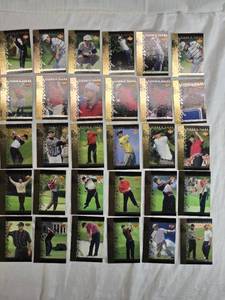 lot 220 image: Set of 30 Tiger Woods Golf Cards from 2001 Upper Deck Rookie Set