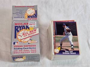 lot 232 image: Nolan Ryan Baseball Cards from Texas Express Collector Set 2nd Series - Appears Complete, Uncounted