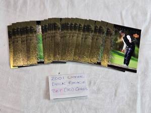 lot 247 image: Complete Set of 30 Tiger Woods Golf Cards from 2001 Upper Deck Rookie Set