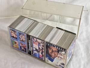 lot 266 image: 8 Plastic Case of Baseball Cards From Various Products Including 1995-1996 Upper Deck, 2002 Upper Deck, 1996 Donruss - Uncounted