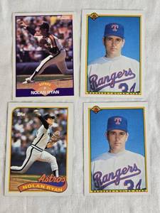 lot 271 image: Lot of 4 Nolan Ryan Baseball Cards Including Texas Rangers and Houston Astros
