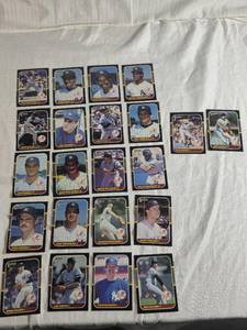 lot 297 image: Lot of 25 New York Yankees 1987 Donruss Baseball Cards Featuring Players like Don Mattingly, Rickey Henderson, and Ron Guidry