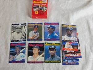 lot 314 image: 1990 Series 1 Box 1 of 12 Collect-A-Books Baseball Cards Featuring Babe Ruth, Robin Yount, Ruben Sierra, Ken Griffey Jr., and Others