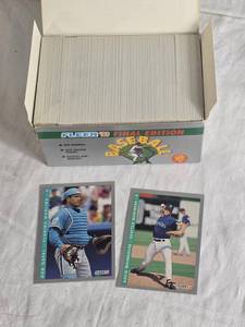 lot 316 image: Fleer 93 Final Edition Box of Baseball Cards - Uncounted