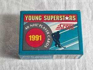 lot 317 image: Box of 40 Score 1991 NHL Player Cards Featuring Sergei Fedorov, Mike Richter, and Mats Sundin - Uncounted