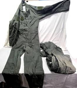 lot 333 image: Lot of 3 Military Flight Suit 44L with Patches