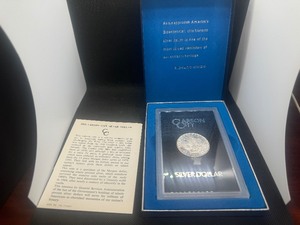 lot 51 image: GSA Uncirculated 1882 Carson City Morgan Dollar with Original Box and Certiicate