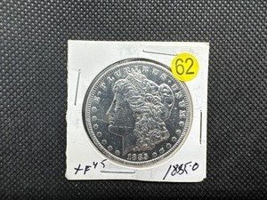 lot 62 image: 1885-O Morgan Silver Dollar - Appears Polished