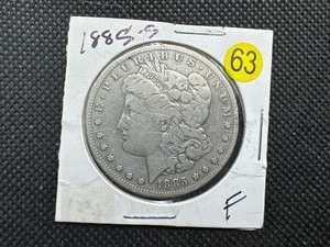lot 63 image: 1885-S Morgan Silver Dollar Marked F When Purchased