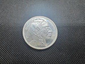 lot 92 image: 1 Oz Buffalo Round .999 Fine Silver