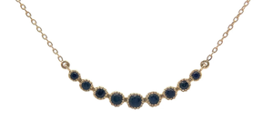 lot 31 image: 0.30 Carat Bezel Curved Cable Chain Necklace in 14k Yellow Gold VIDEO
