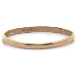 lot 39 image: Slim Stacking Knuckle Band in Yellow Gold Lightweight Above the Knuckle Ring VIDEO