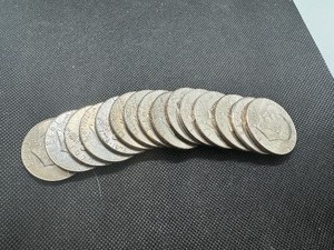 lot 2 image: Fifteen Eisenhower Dollars 7 different varieties