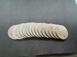 lot 3 image: Fifteen Eisenhower Dollars 7 different varieties (1972-D was labeled as Silver Plated)