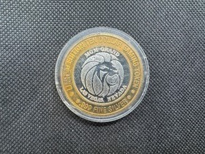 lot 17 image: Limited Edition MGM Grand $10 Gaming Token-- Approx 0.60 Oz. of .999 Silver
