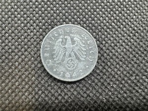 lot 38 image: 1942 Reichspfennig Nazi Germany WW II Coin with Swastika