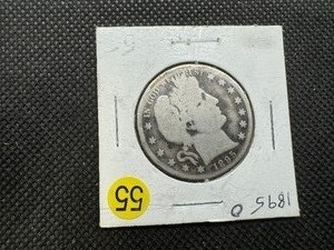 lot 55 image: Better Date 1895-O Silver Barber Half Dollar