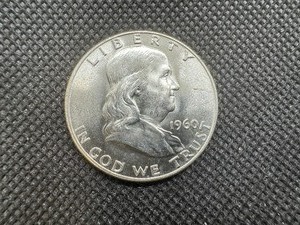 lot 85 image: 1960-D BU Silver Franklin Dollar  Spectacular Coin