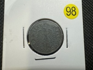 lot 98 image: Third Reich Germany 1940 10 Reichspfennig