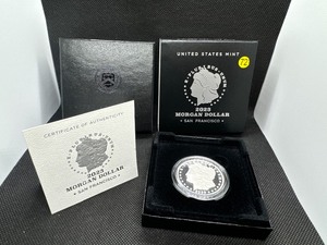 lot 72 image: 2023 Proof Morgan Silver Dollar in Original Mint Package with COA