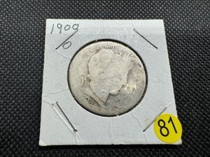 lot 81 image: 1900-O Silver Barber Half Dollar