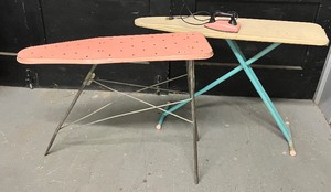 lot 48 image: Vintage Childrens Metal Ironing Boards and Iron