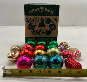 Vintage Shiny Brite and Mercury Glass Ornament