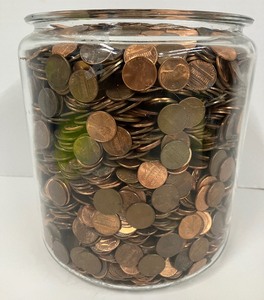 lot 150 image: Circulated Pennies 33 lbs