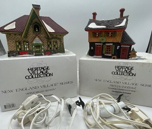 lot 119 image: Two Department 56 Heritage Collection New England Series Sleepy Hollow
