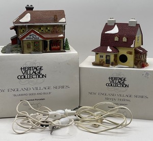 lot 121 image: Two Department 56 Heritage Village Collection New England Village Series