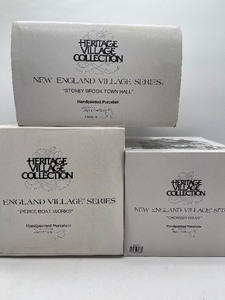 lot 133 image: Department 56 The Heritage Collection New England Series LOT of 3