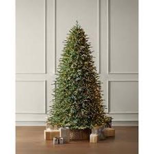 lot 37 image: Home Decorators Collection 7.5 ft. Grand Duchess Twinkling Balsam Fir Flocked LED Pre-Lit Artificial Christmas Tree T26 Customer Returns See Pictures