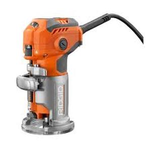 lot 57 image: RIDGID 5.5 Amp Compact Fixed-Base Corded Router  Customer Returns See Pictures