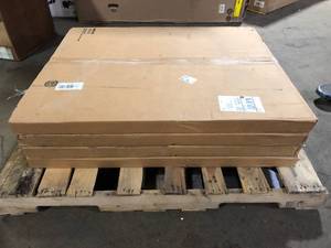 lot 16 image: Lot of Closet Evolution 30 in. D x 30 in. W Classic White Wood Corner Shelf (3-Pack)      Customer Returns See Pictures
