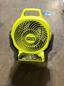 lot 52 image: RYOBI ONE 18V Cordless Hybrid WHISPER SERIES 7-12 in. Fan (Tool Only)  Customer Returns See Pictures